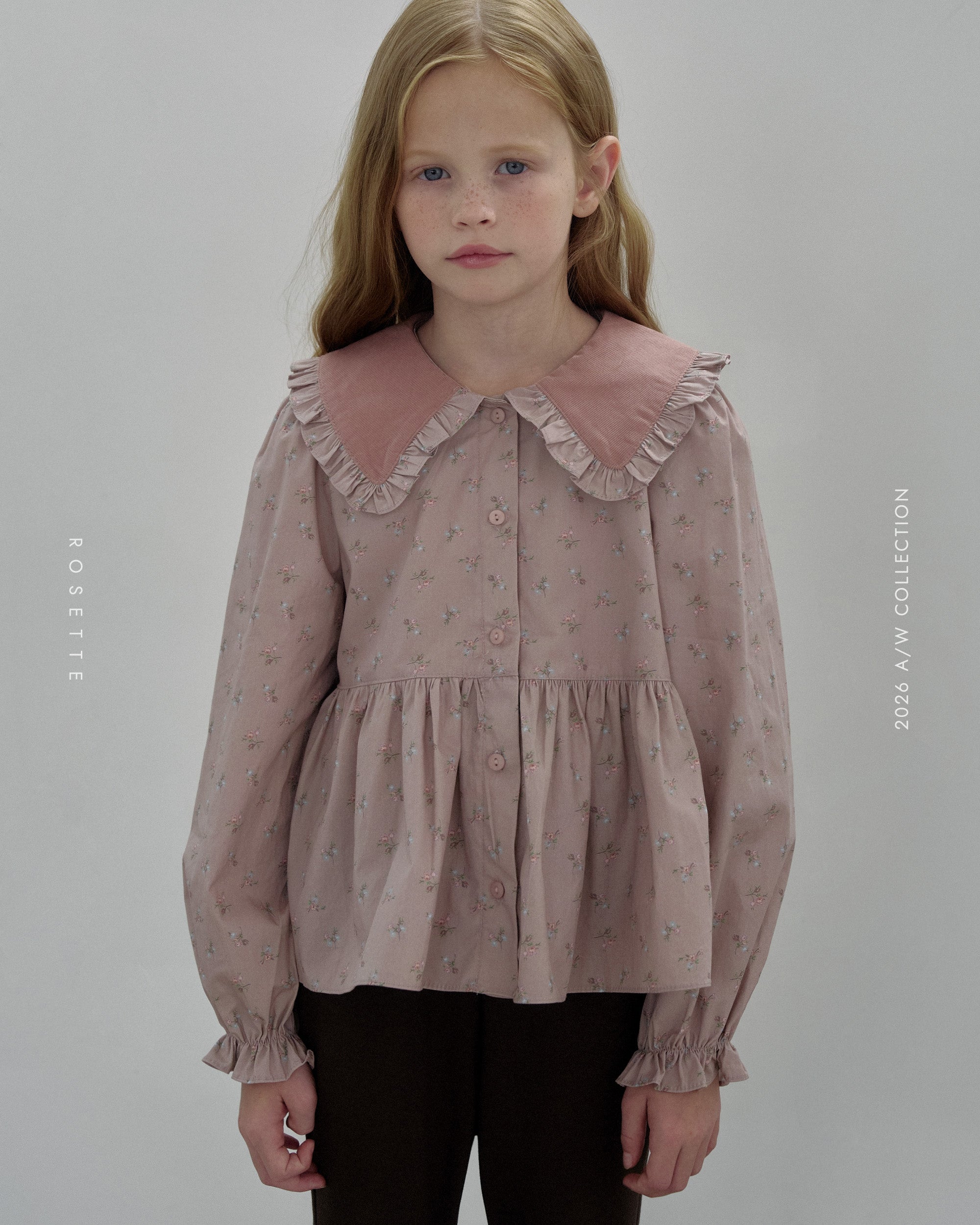 ［ROSETTE］Floral blouse