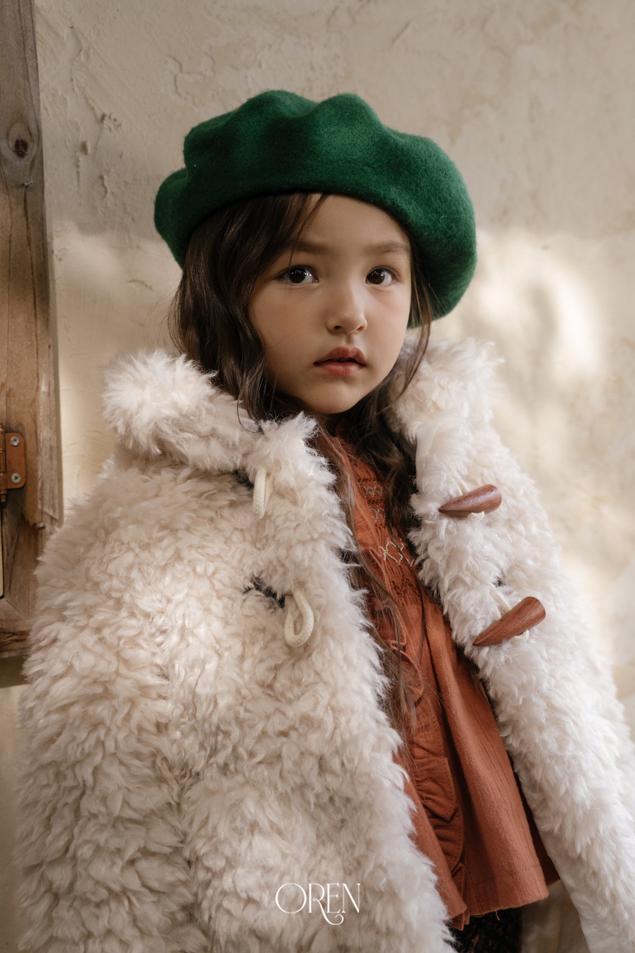 [OREN] Berni toggle fur jacket