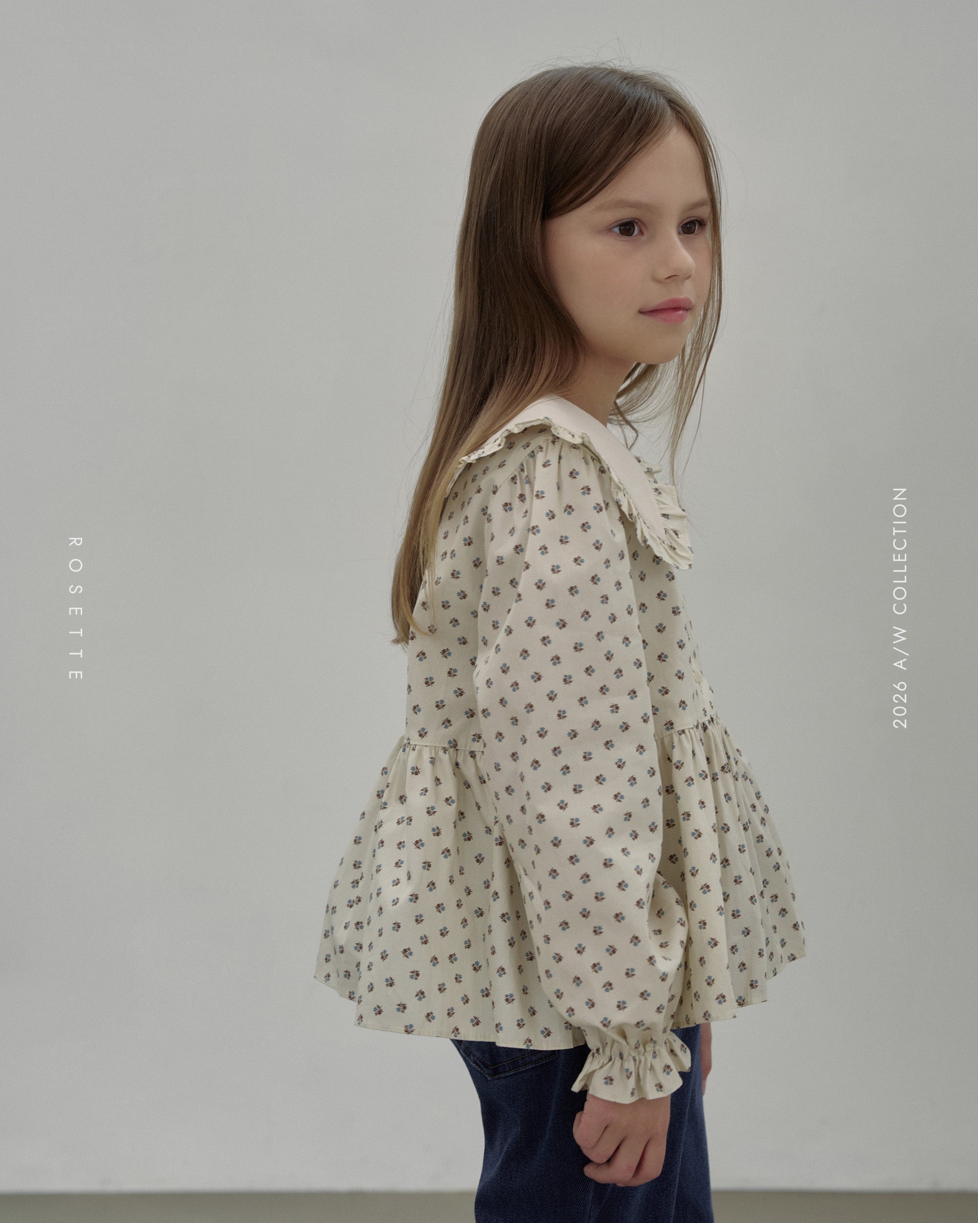 ［ROSETTE］Floral blouse