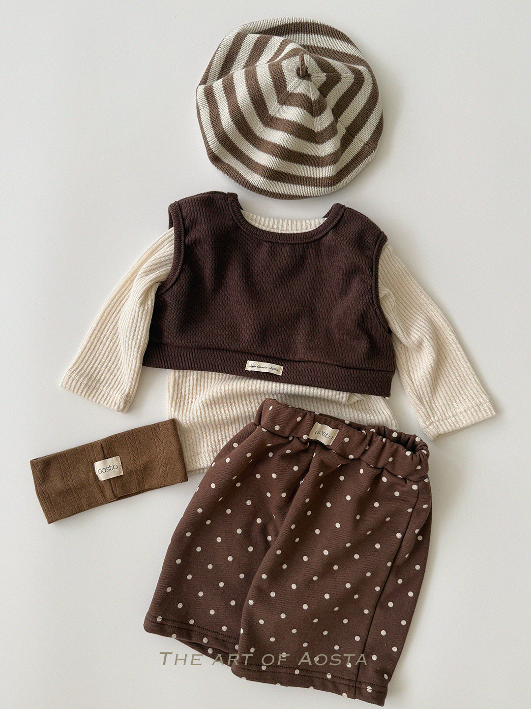 ［Aosta］Knit Cookie Beret