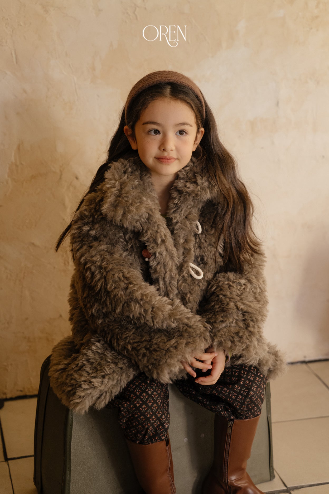 [OREN] Berni toggle fur jacket