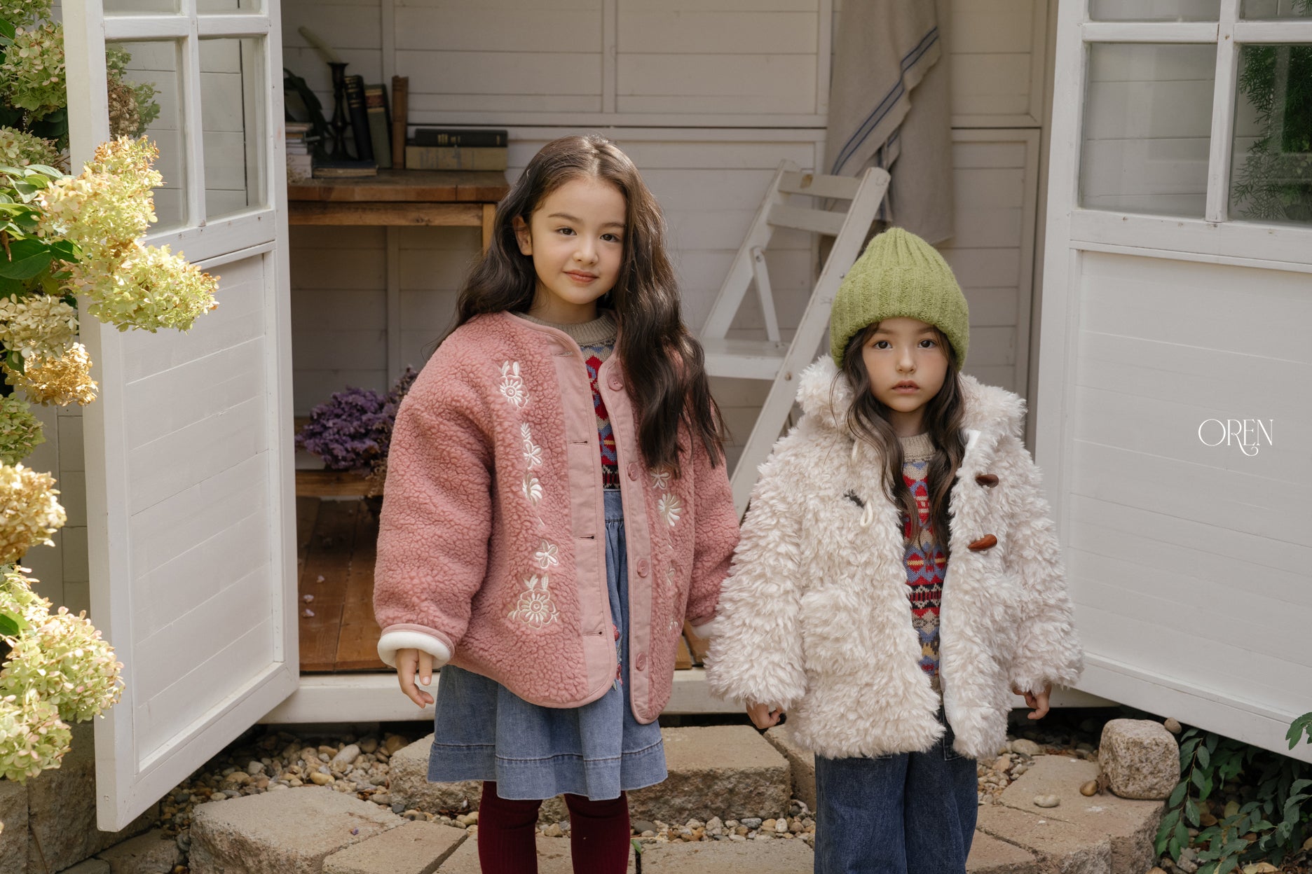 [OREN] Berni toggle fur jacket