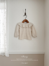 Dia flower frill collar tops