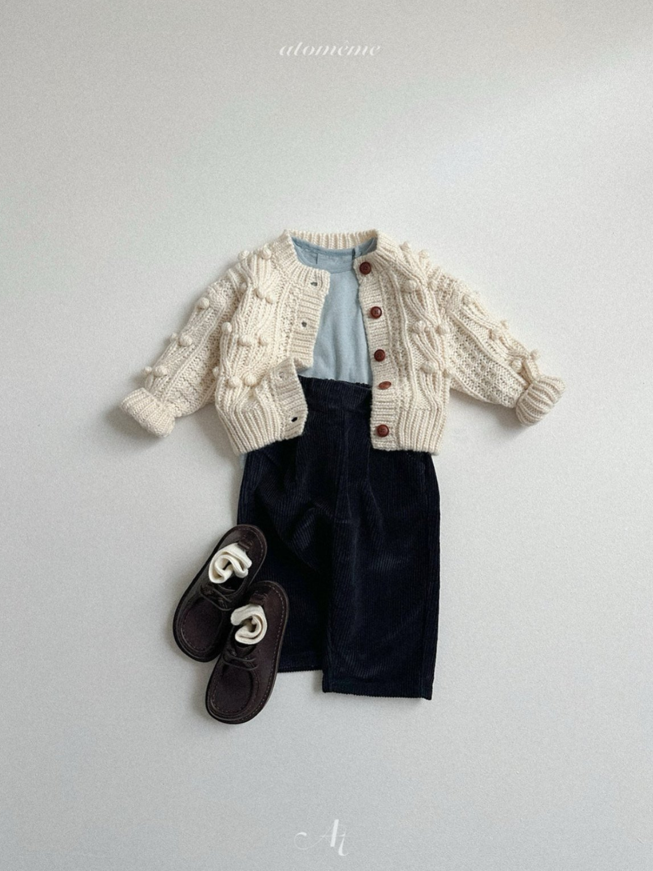 [atomeme] Pompom Cardigan