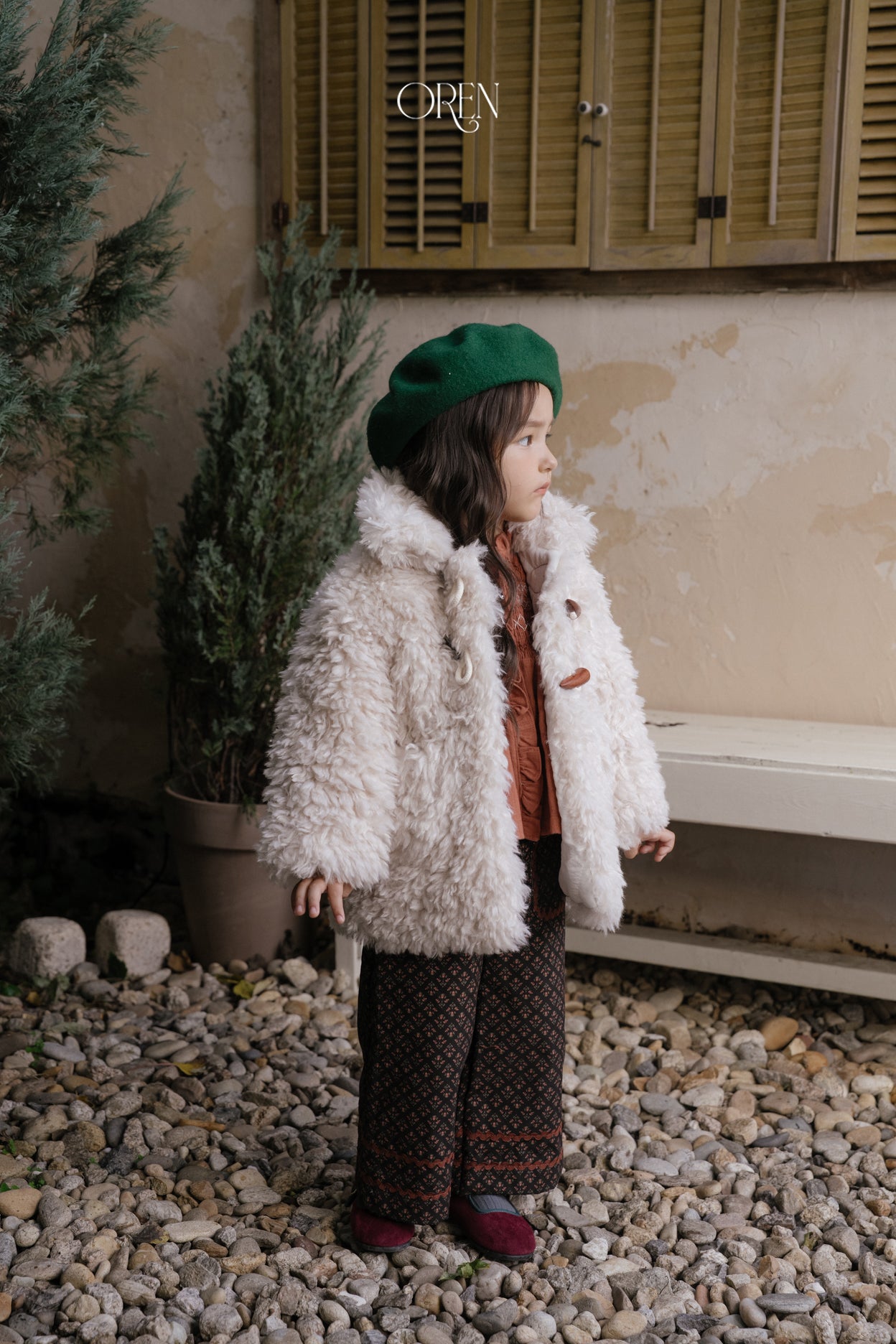[OREN] Berni toggle fur jacket