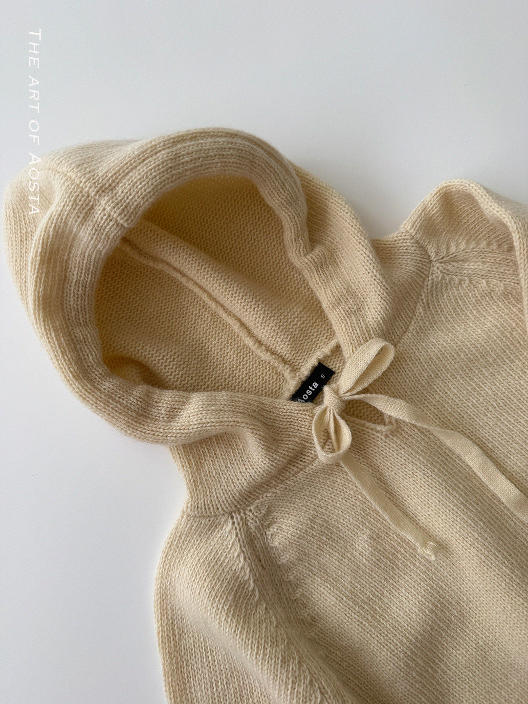 ［Aosta］Knit Cookie Hoodie