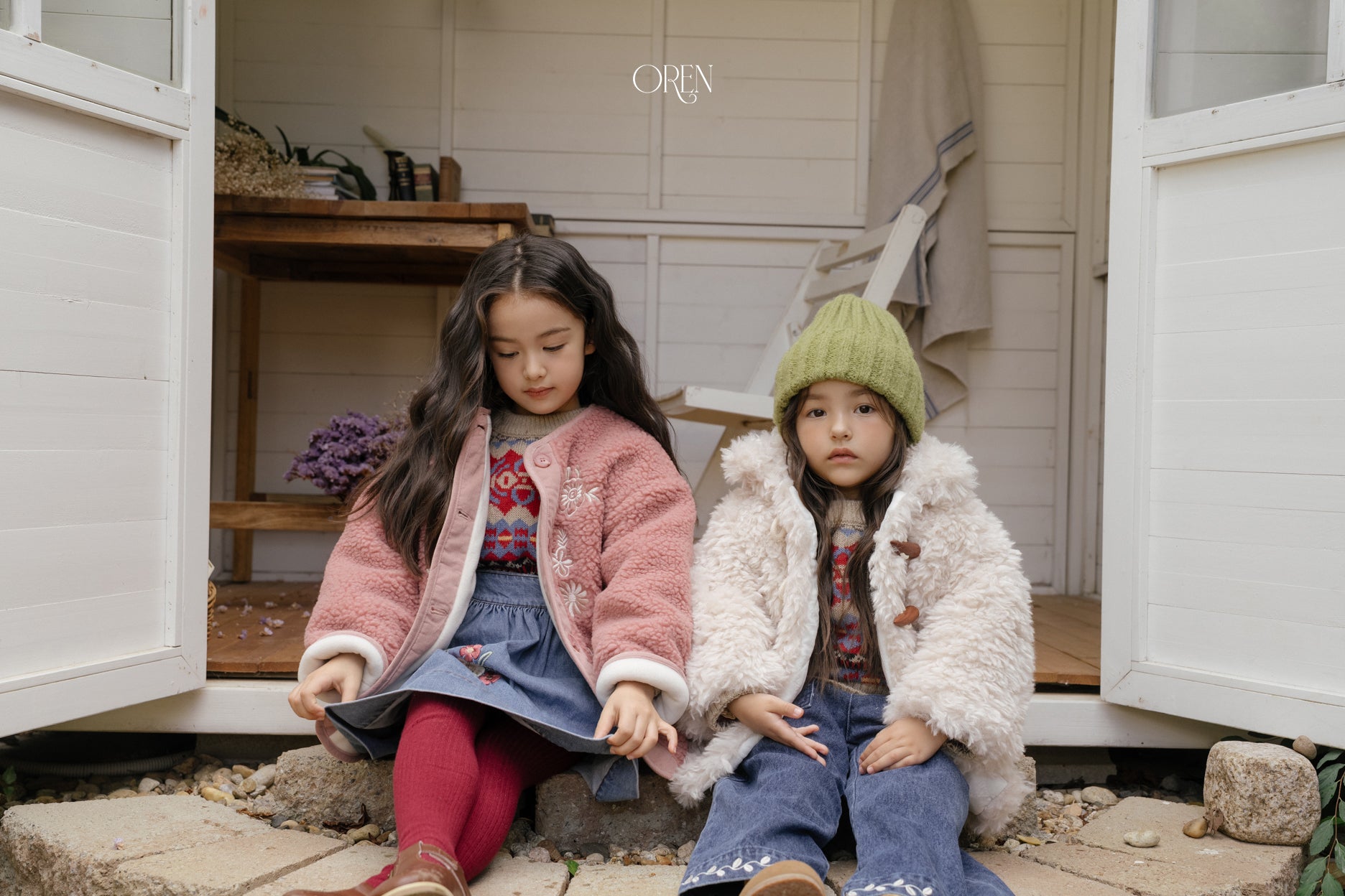 [OREN] Berni toggle fur jacket