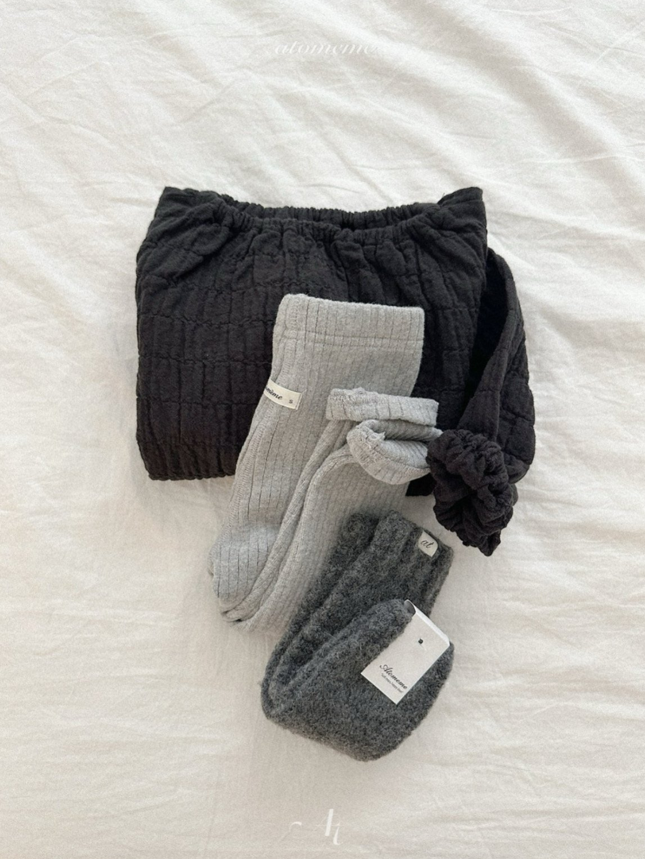 [atomeme] Winter Ribbed Leggings