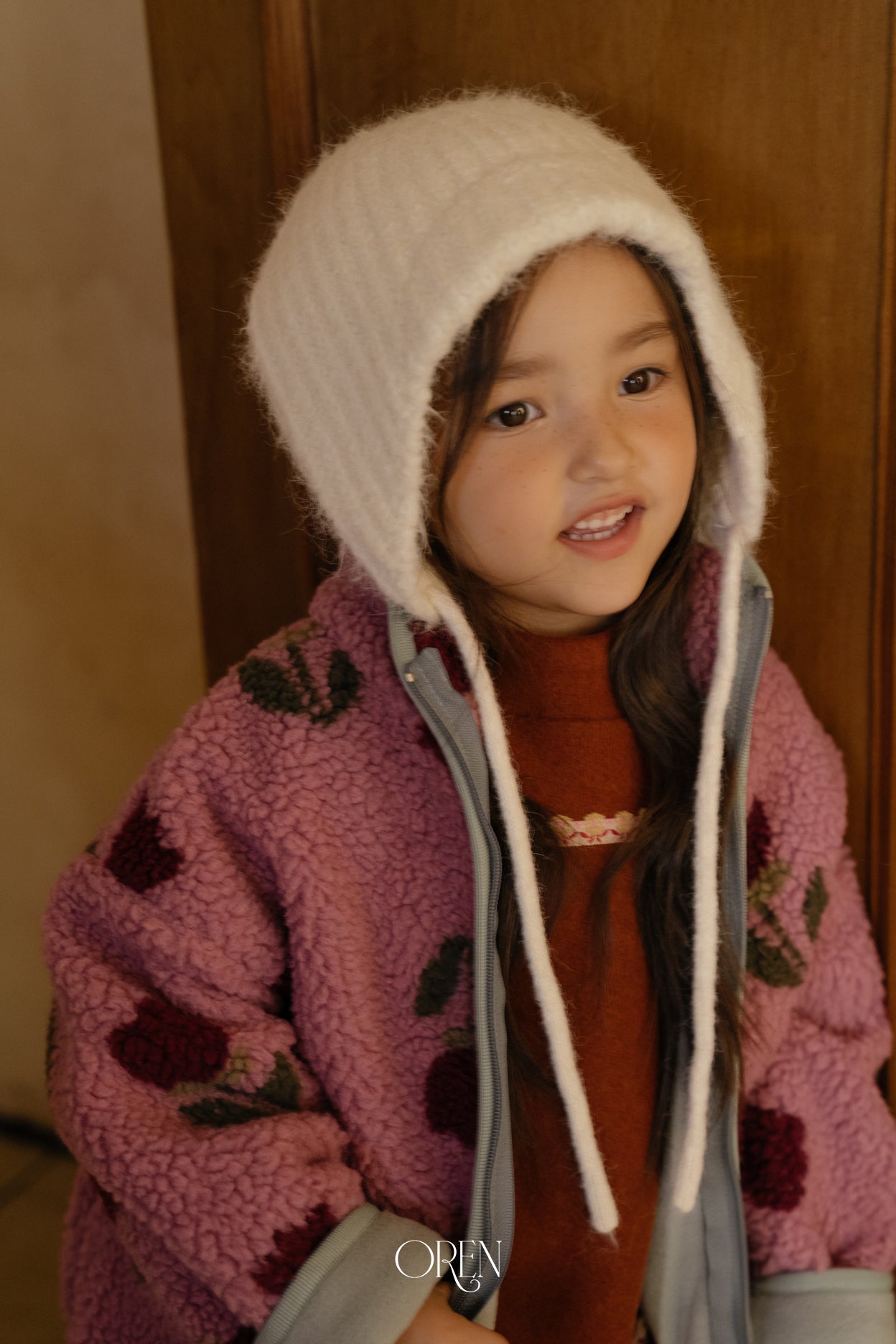 [OREN] Flip knit brim beanie