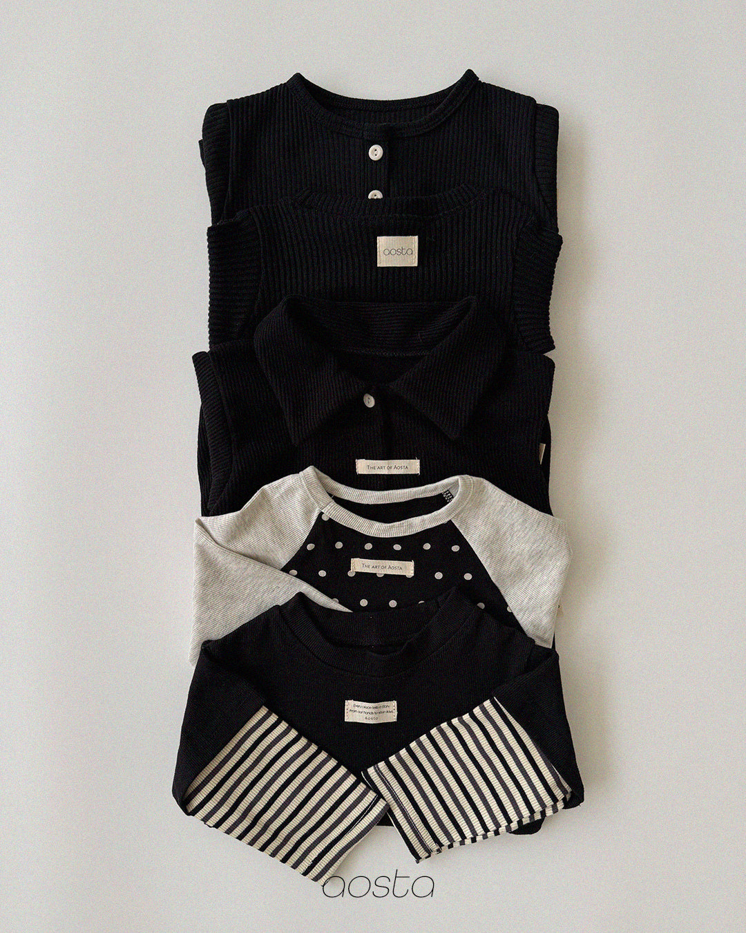 ［Aosta］Dot Raglan Tee