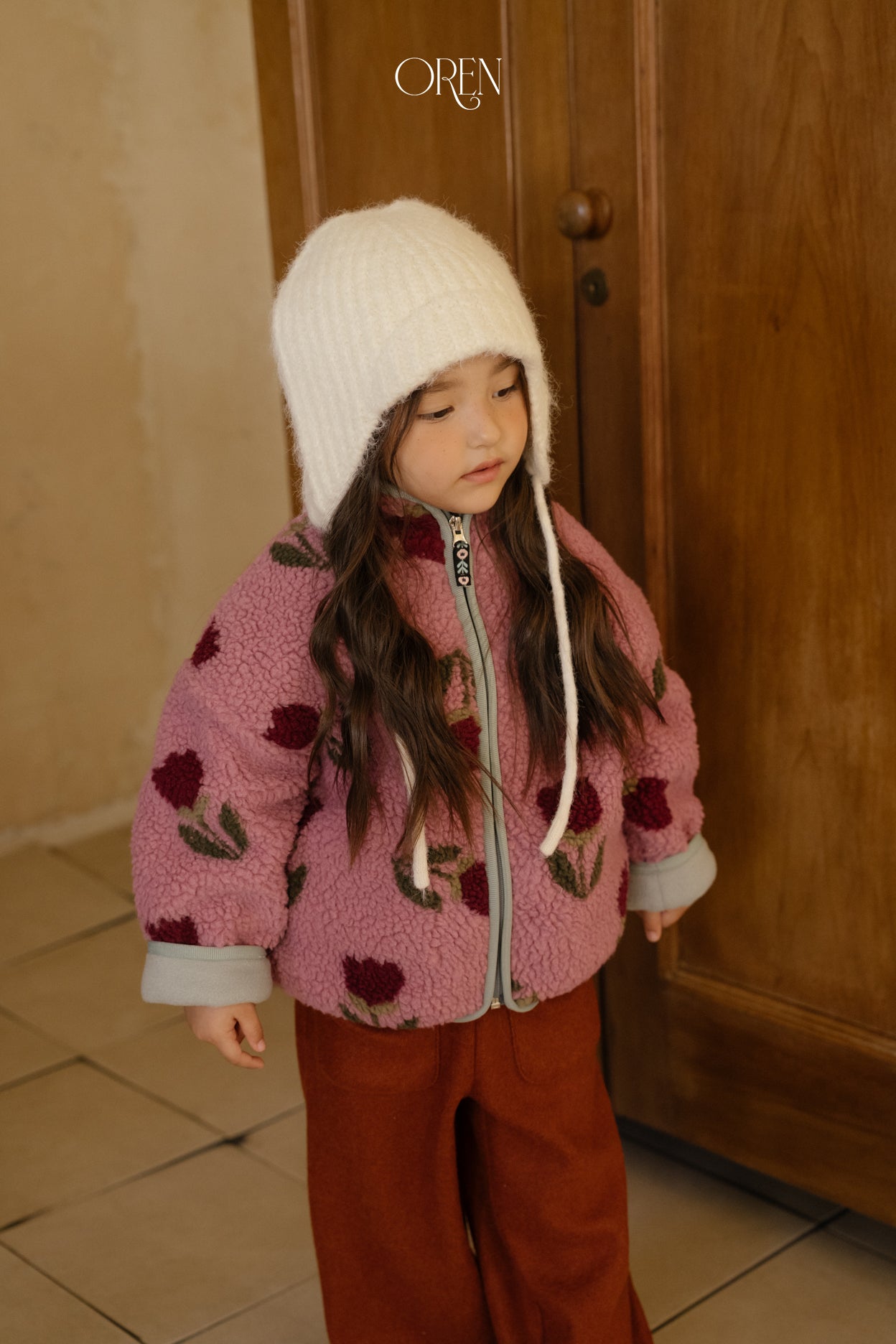 [OREN] Flip knit brim beanie