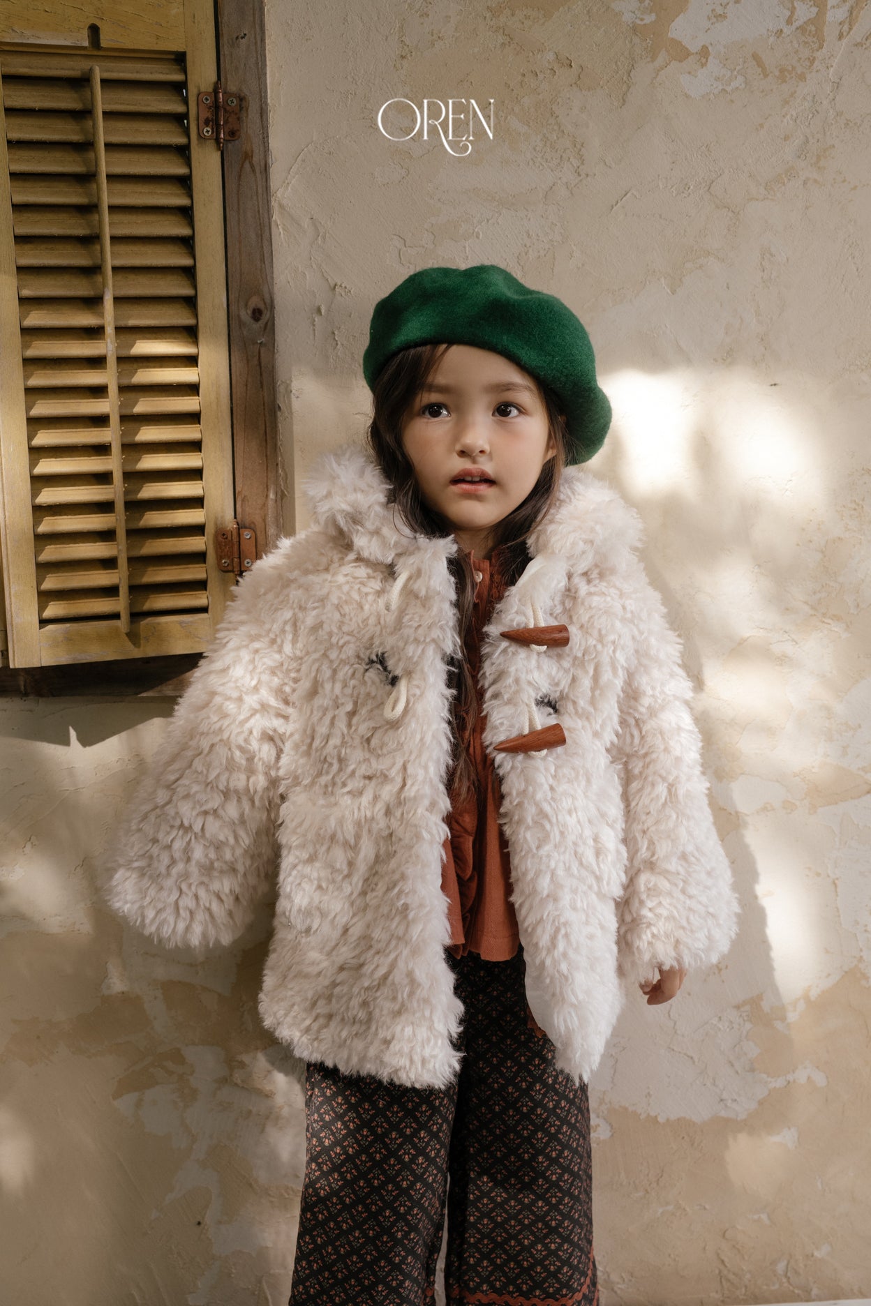 [OREN] Berni toggle fur jacket