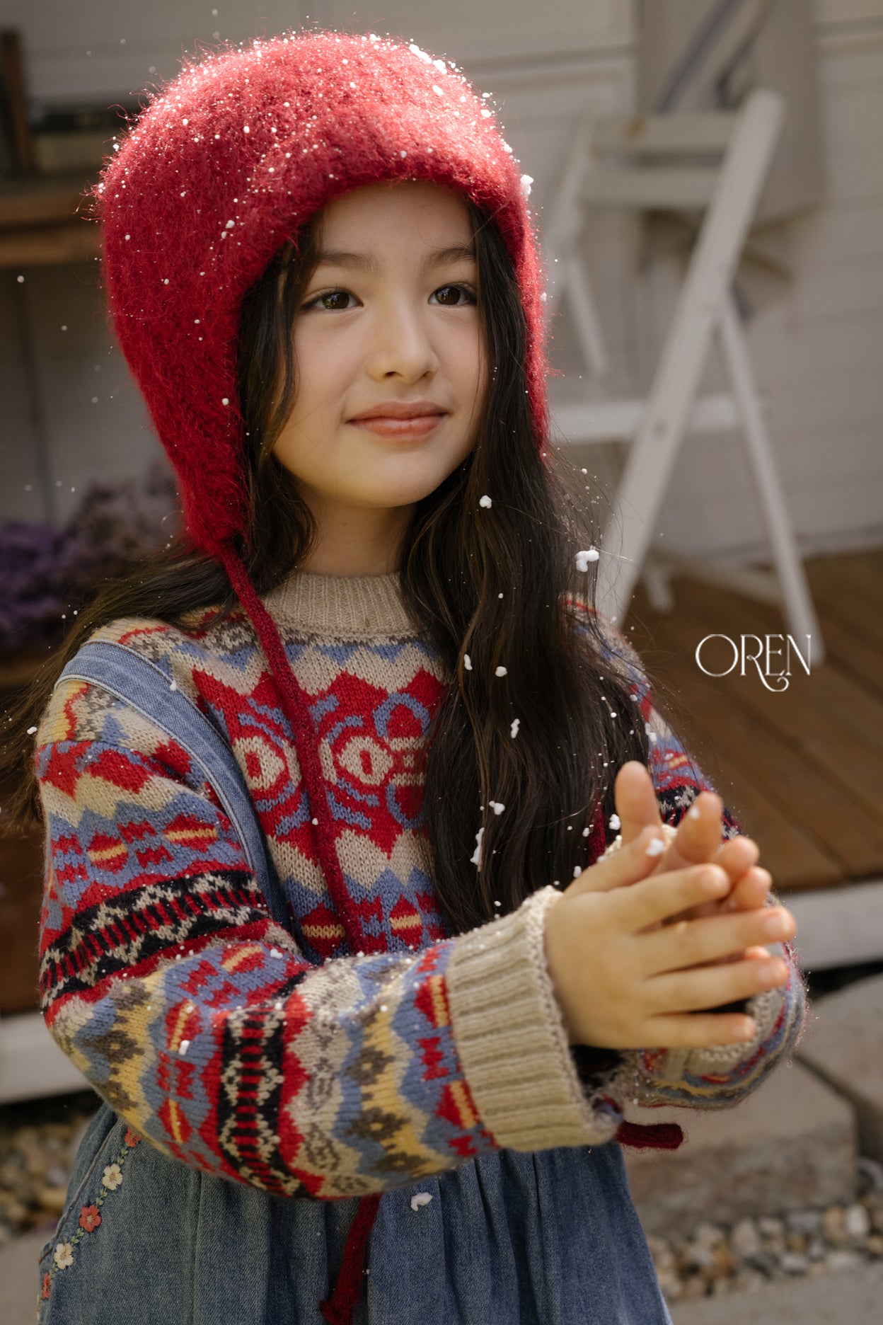 [OREN] Adeline multi wool knit