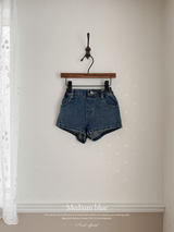 Heart pocket short pants