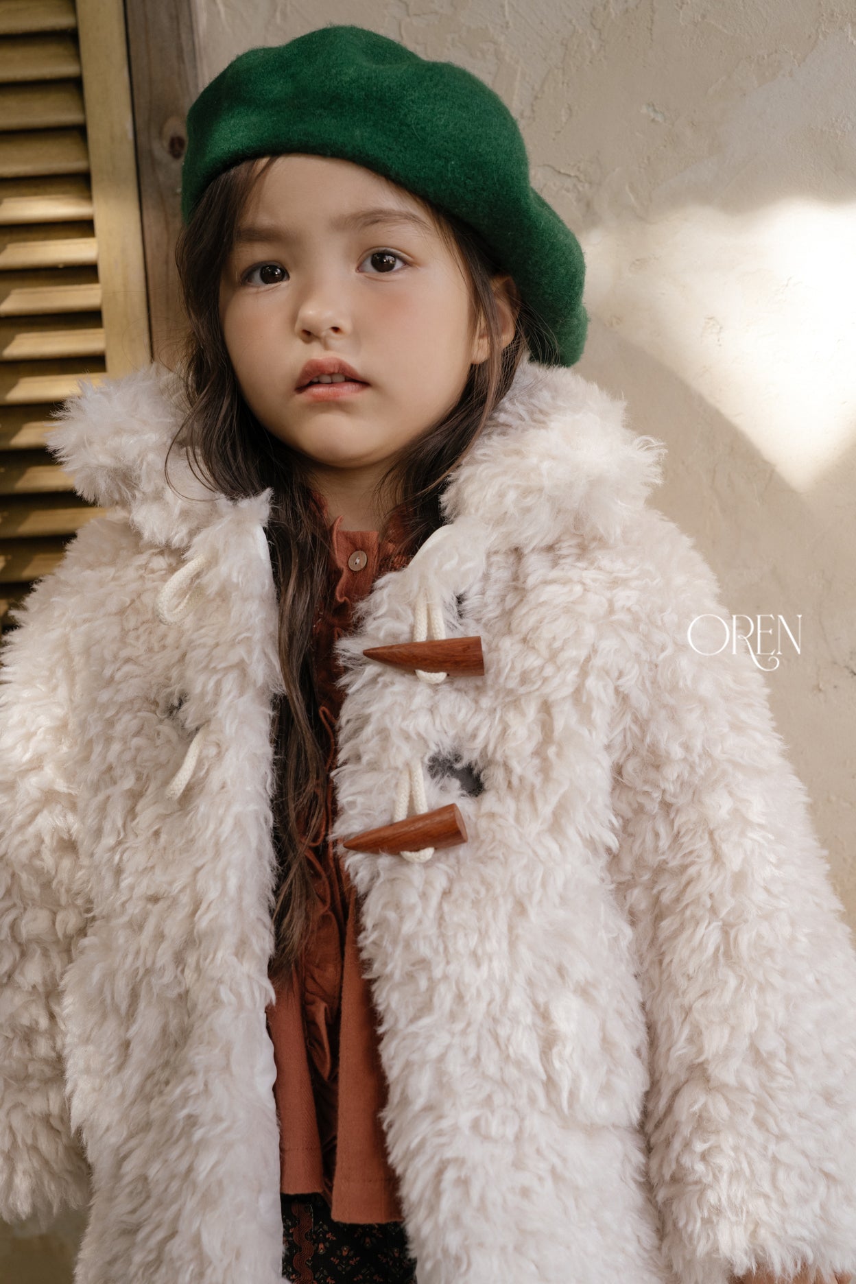 [OREN] Berni toggle fur jacket