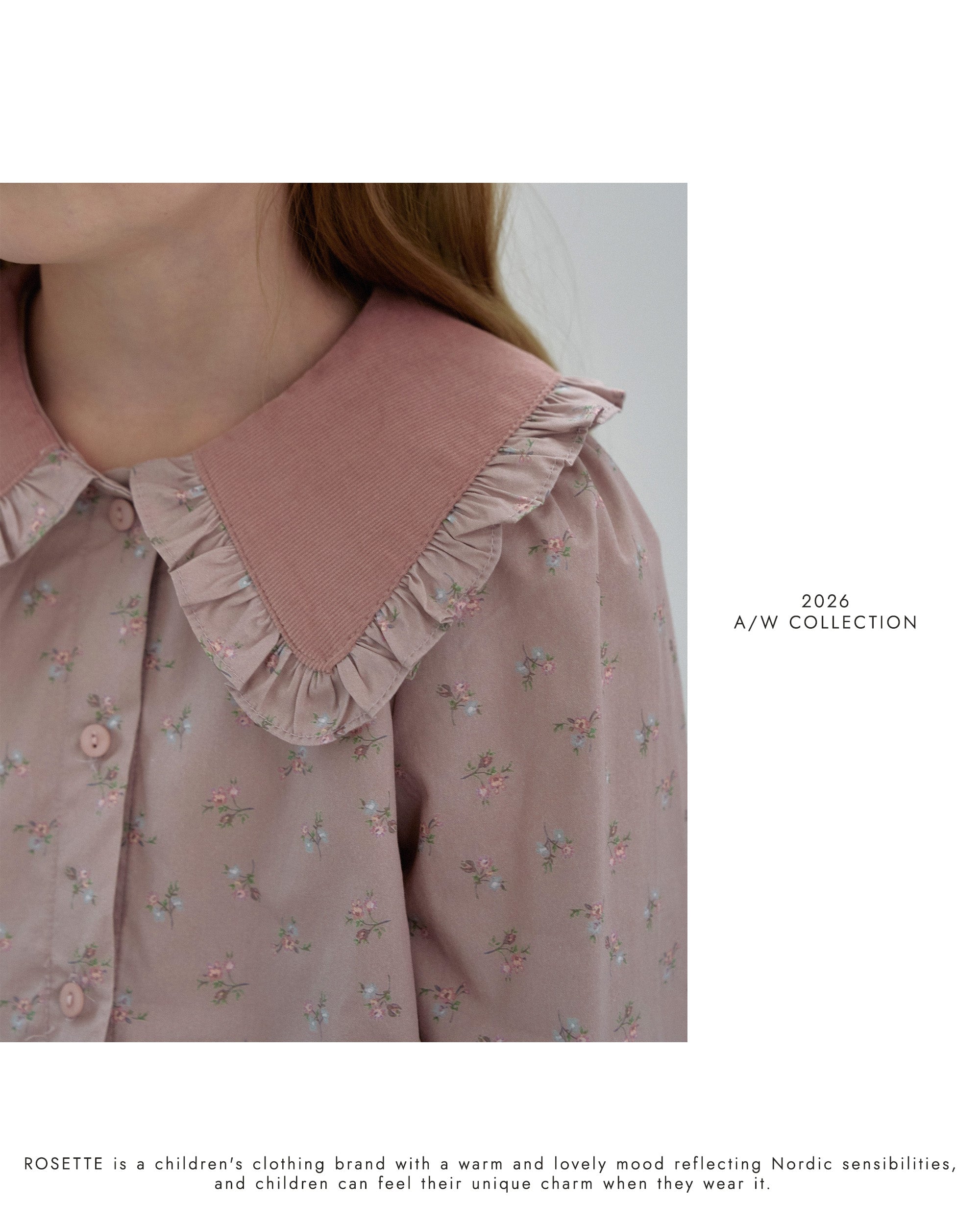 ［ROSETTE］Floral blouse