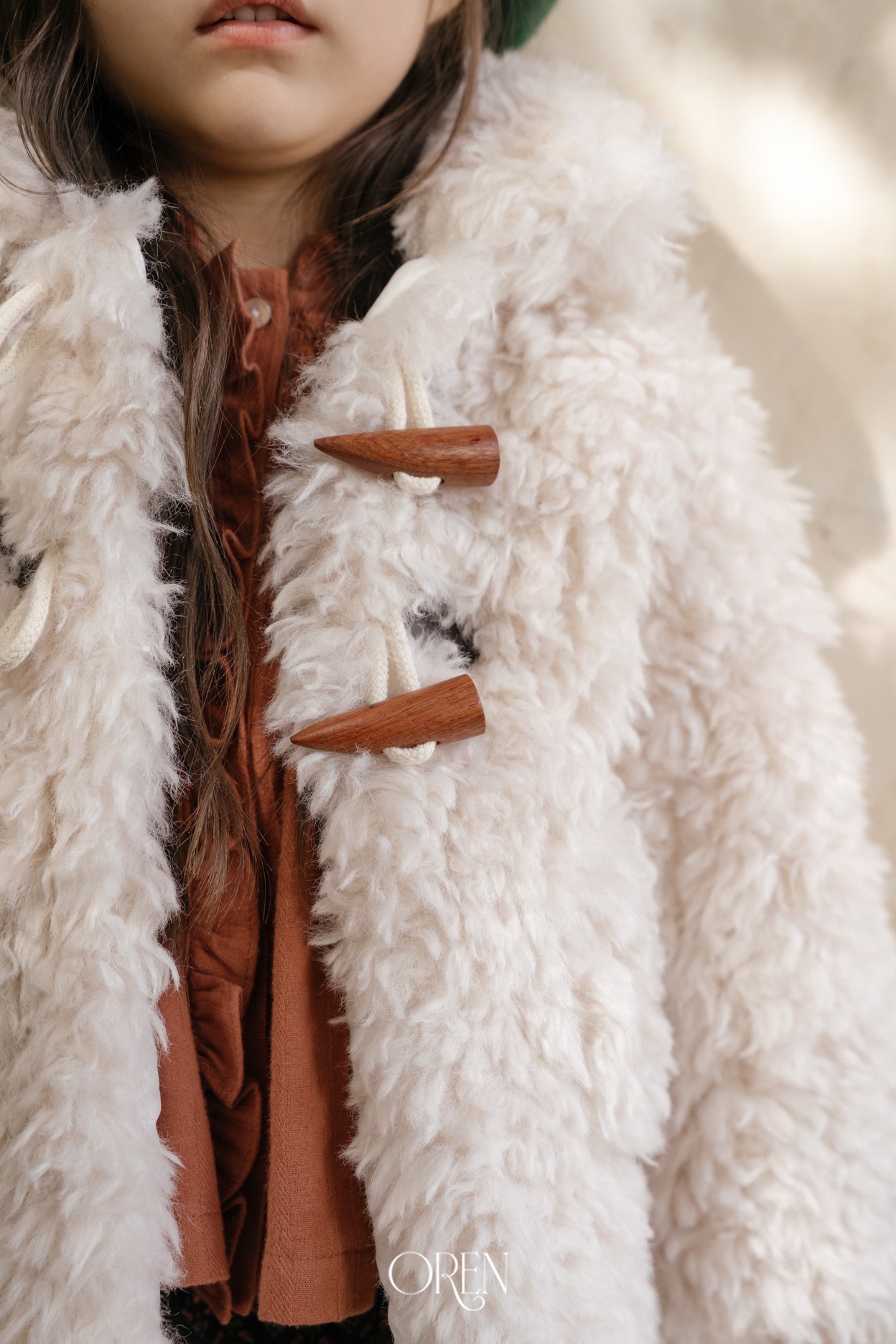 [OREN] Berni toggle fur jacket
