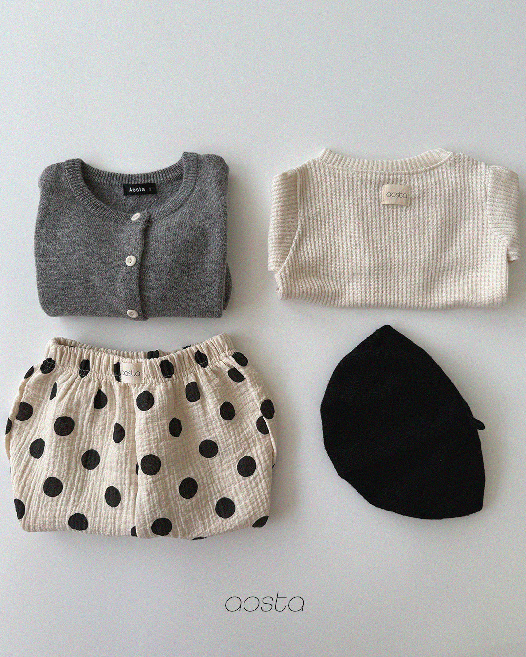 ［Aosta］Knit Cashmere Cardigan