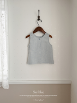 Muse check sleeveless blouse