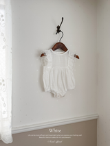 Peony lace wing rompers