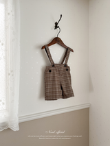 Rommy check suspender pants