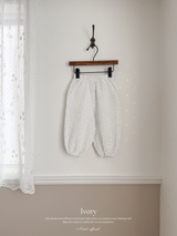 Dot crinkle jogger pants