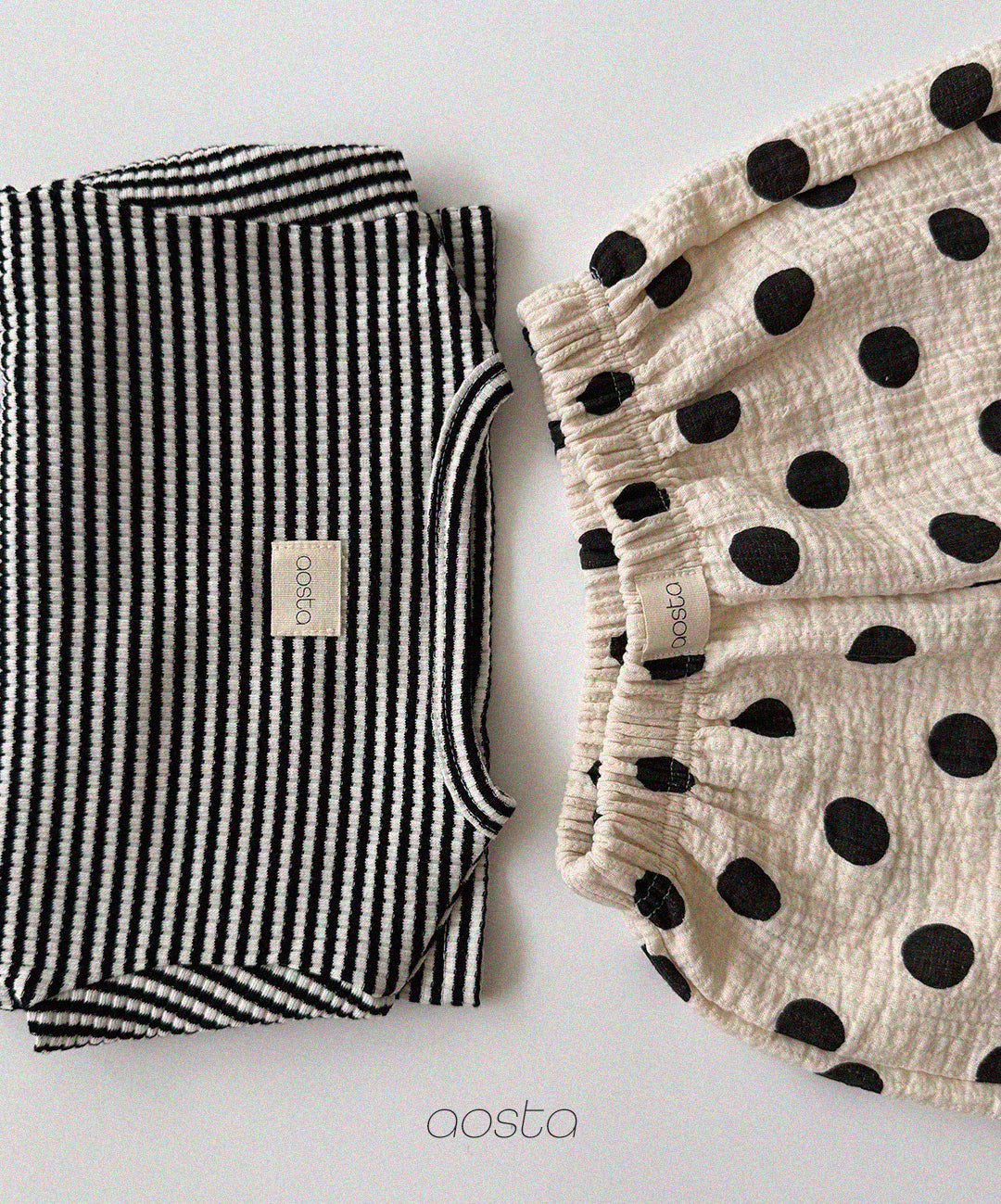［Aosta］Cookie Stripe Tee