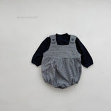 ［mimi market］Mini check rompers