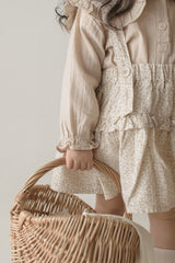 Dobby frill suspender skirt