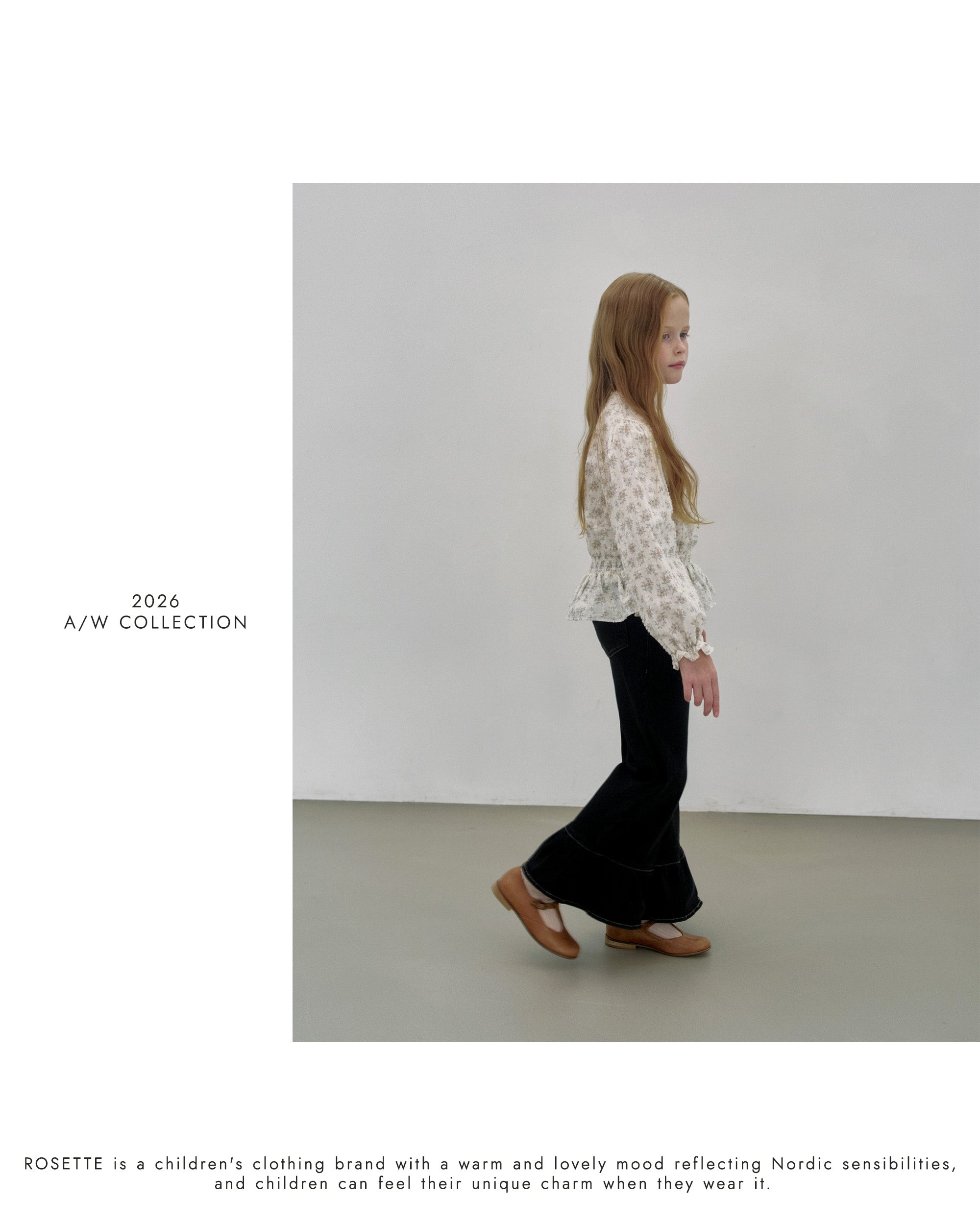 ［ROSETTE］Leina frill denim pants