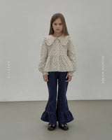［ROSETTE］Leina frill denim pants