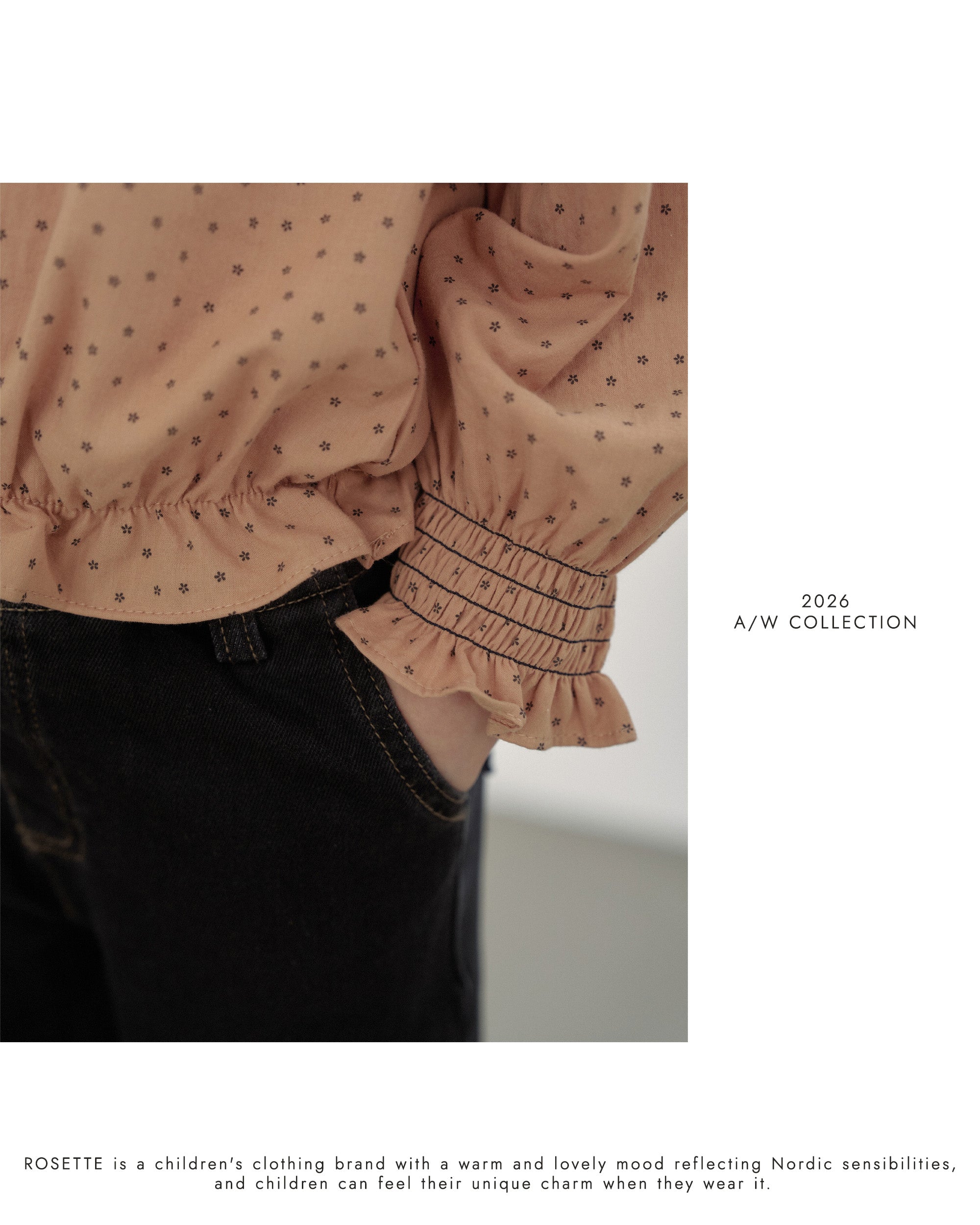 ［ROSETTE］Leina frill denim pants