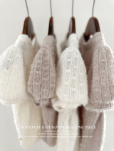 Soft puff knit one-piece