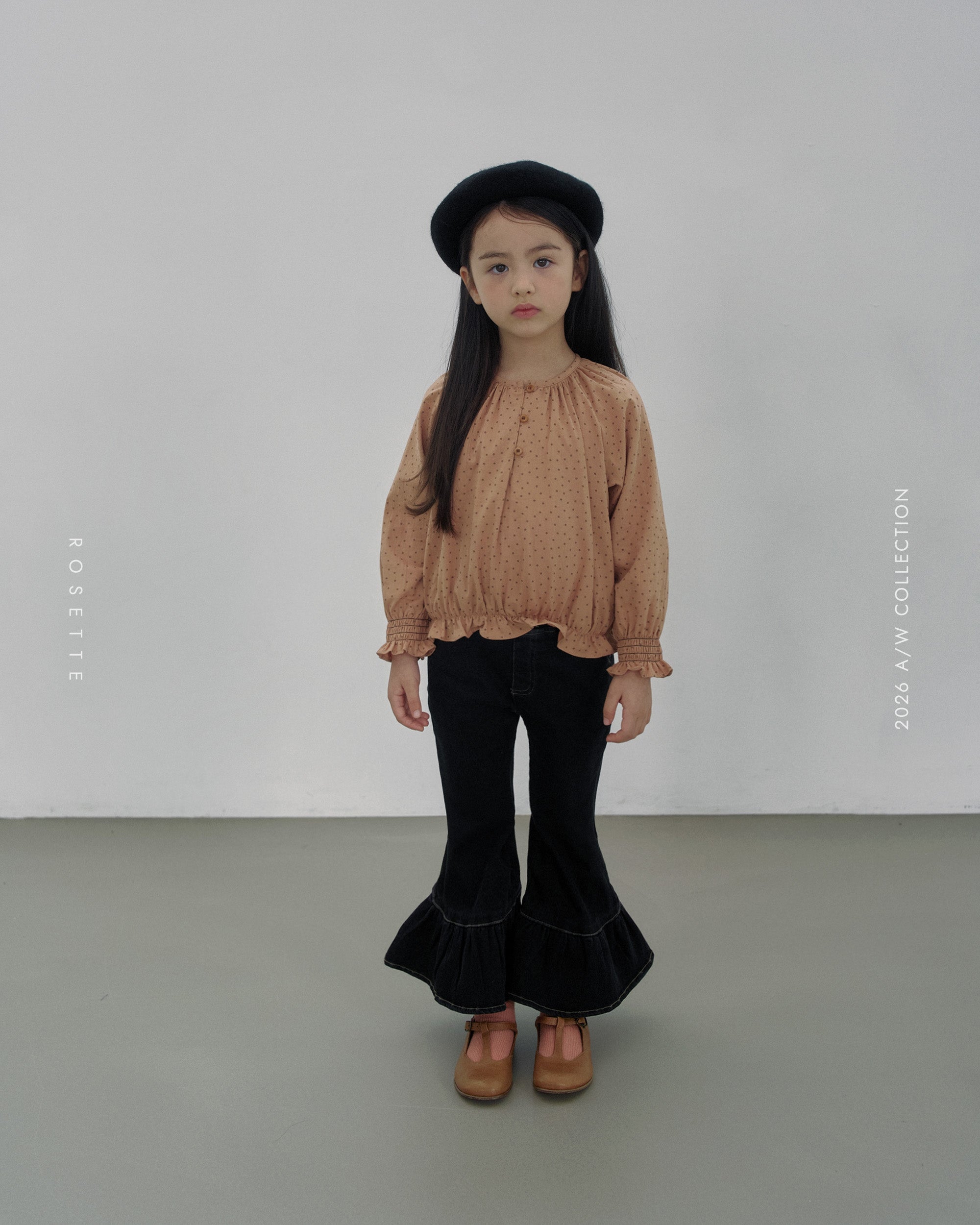 ［ROSETTE］Leina frill denim pants