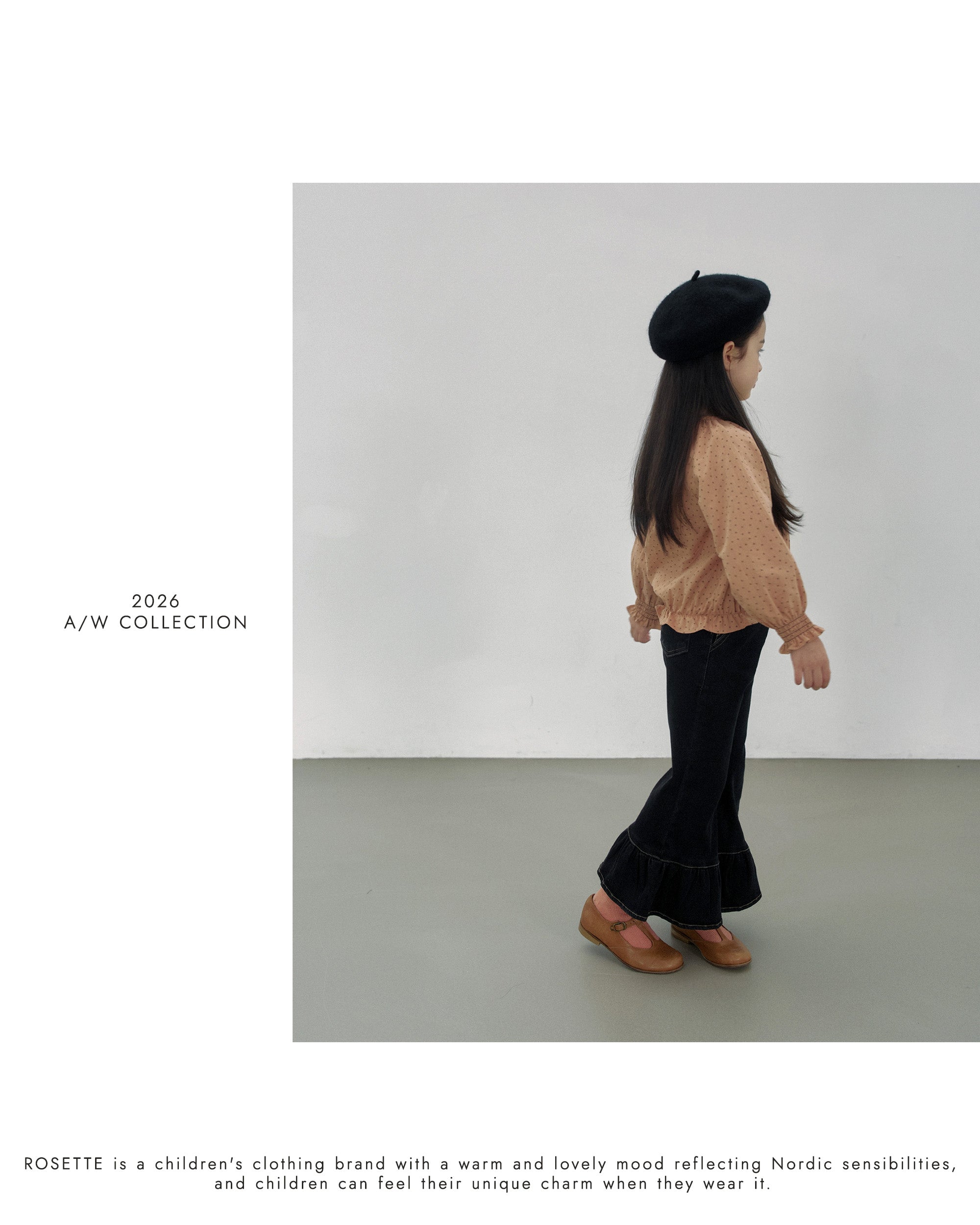 ［ROSETTE］Leina frill denim pants
