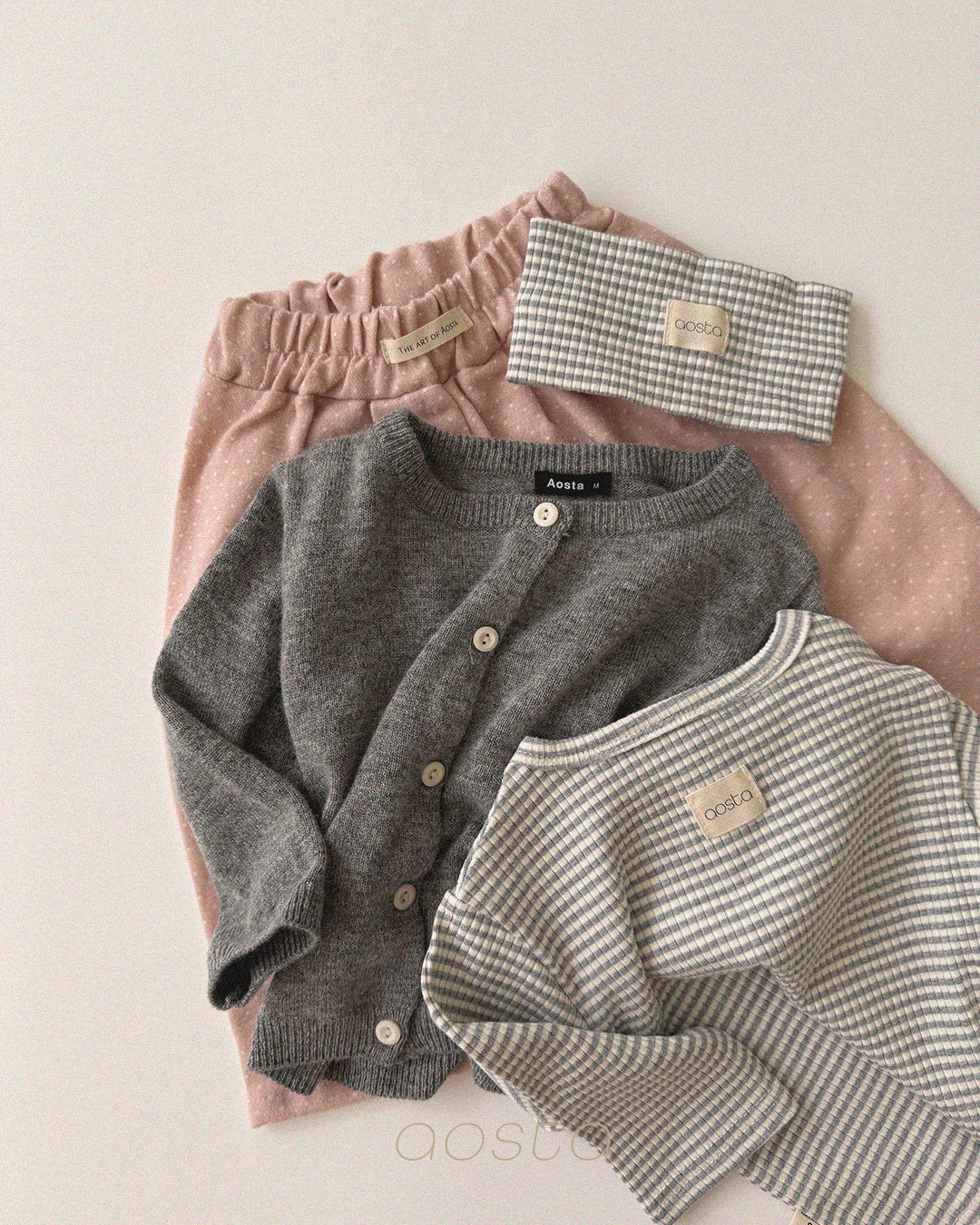 ［Aosta］Milk Dot Pants