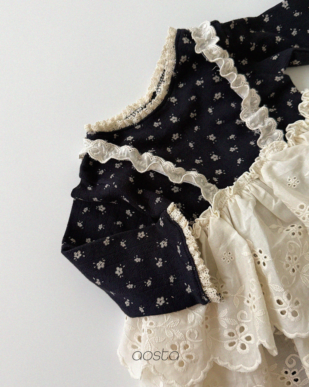 ［Aosta］Lace Cancan Blouse