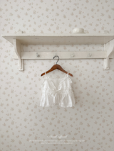 Garden shirring bustier