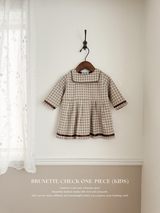 Brunette check one-piece (kids)