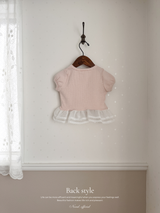 Peach stripe shasha tee