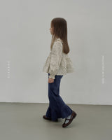 ［ROSETTE］Leina frill denim pants