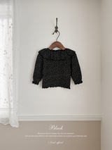 Dia flower frill collar tops