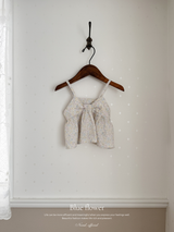 Flower ribbon camisole blouse