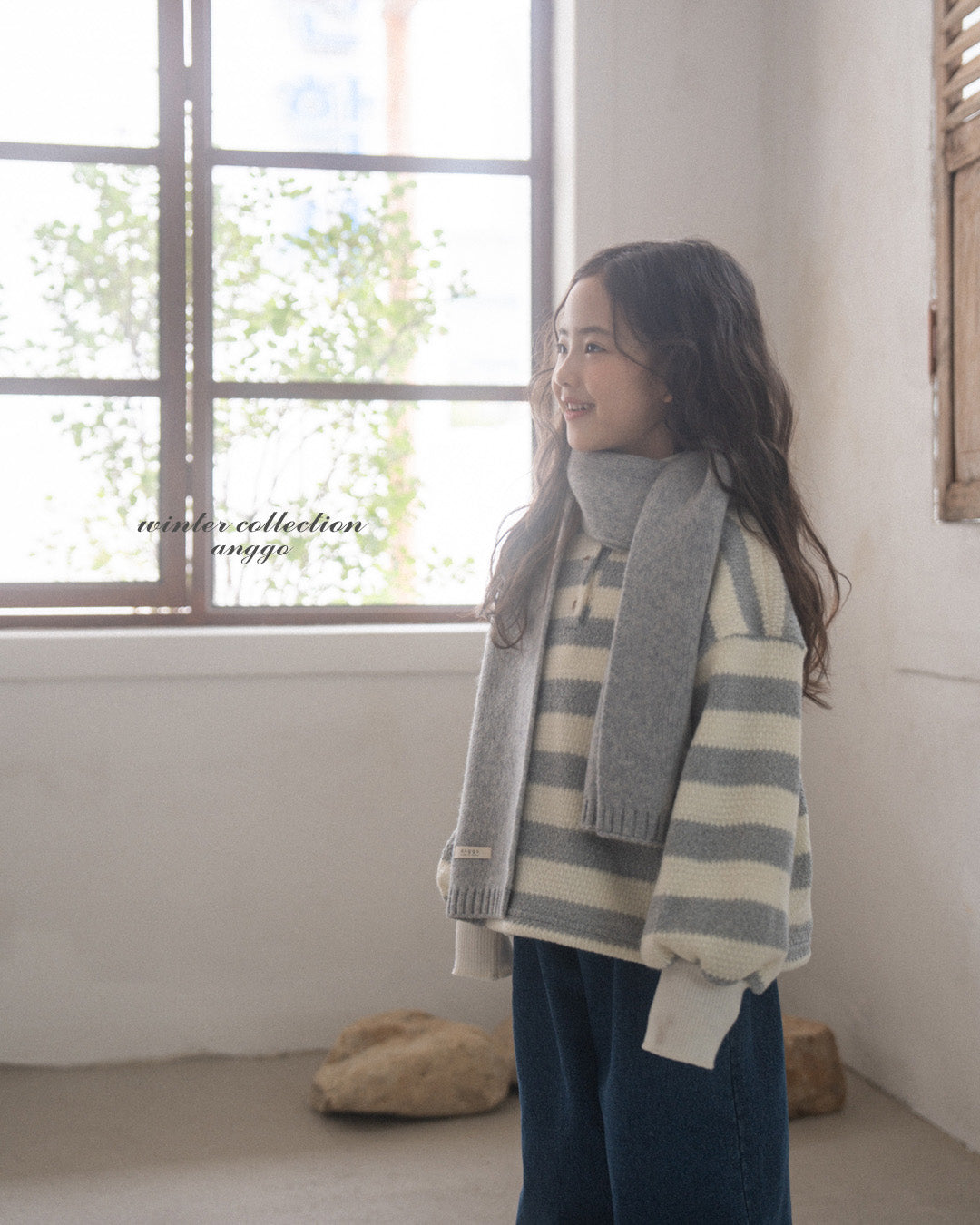 ［anggo］Anggo knit muffler