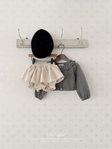 Bell check blouse