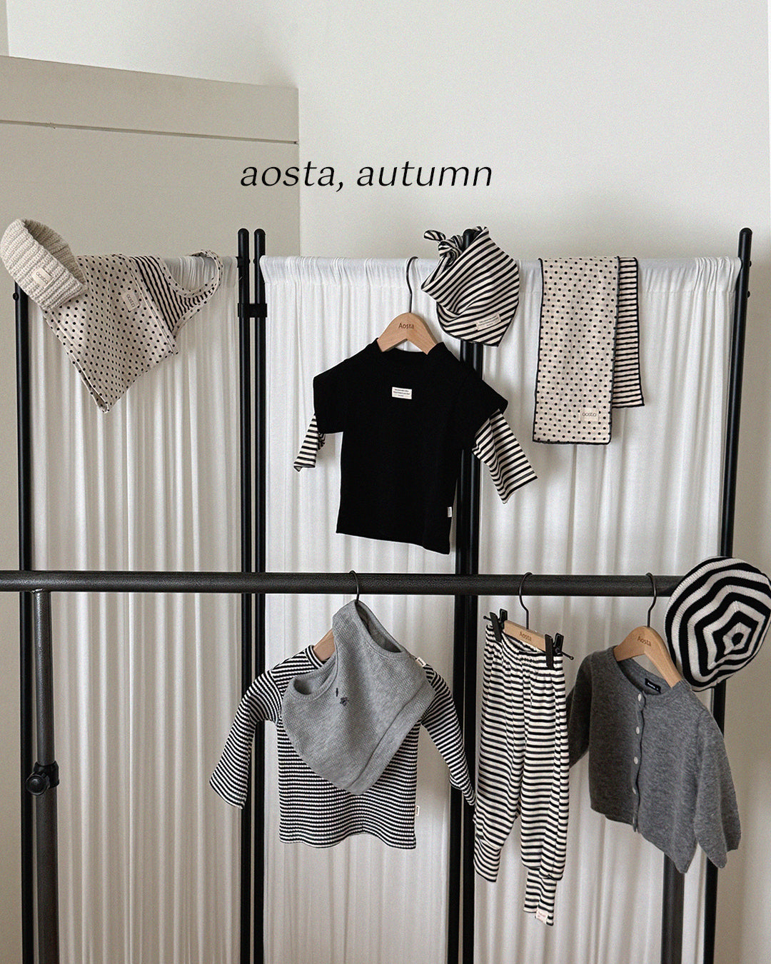 ［Aosta］Crayon Stripe Scarf