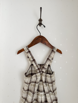 Miserable check suspender pants