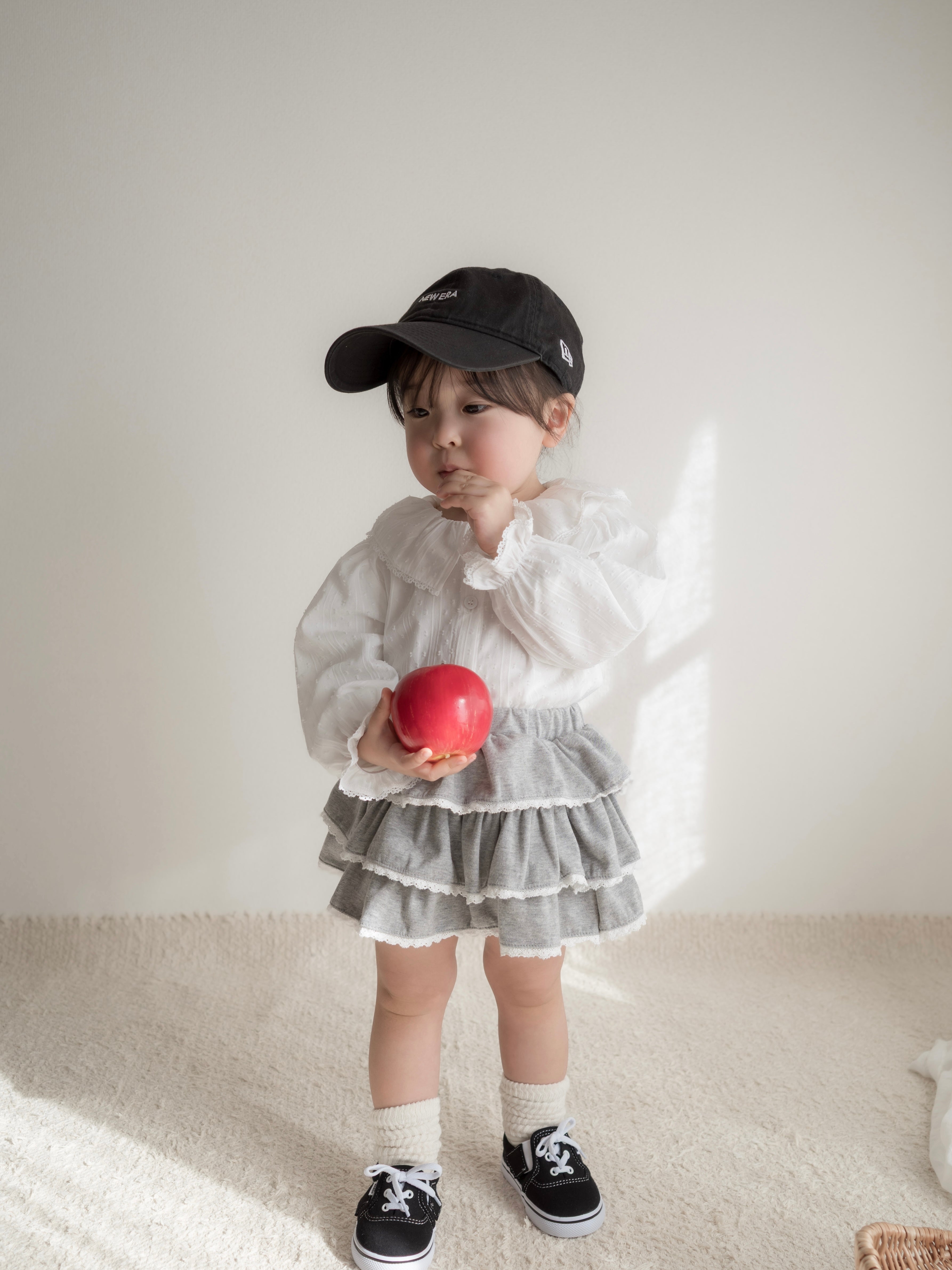 Berry lace cancan skirt