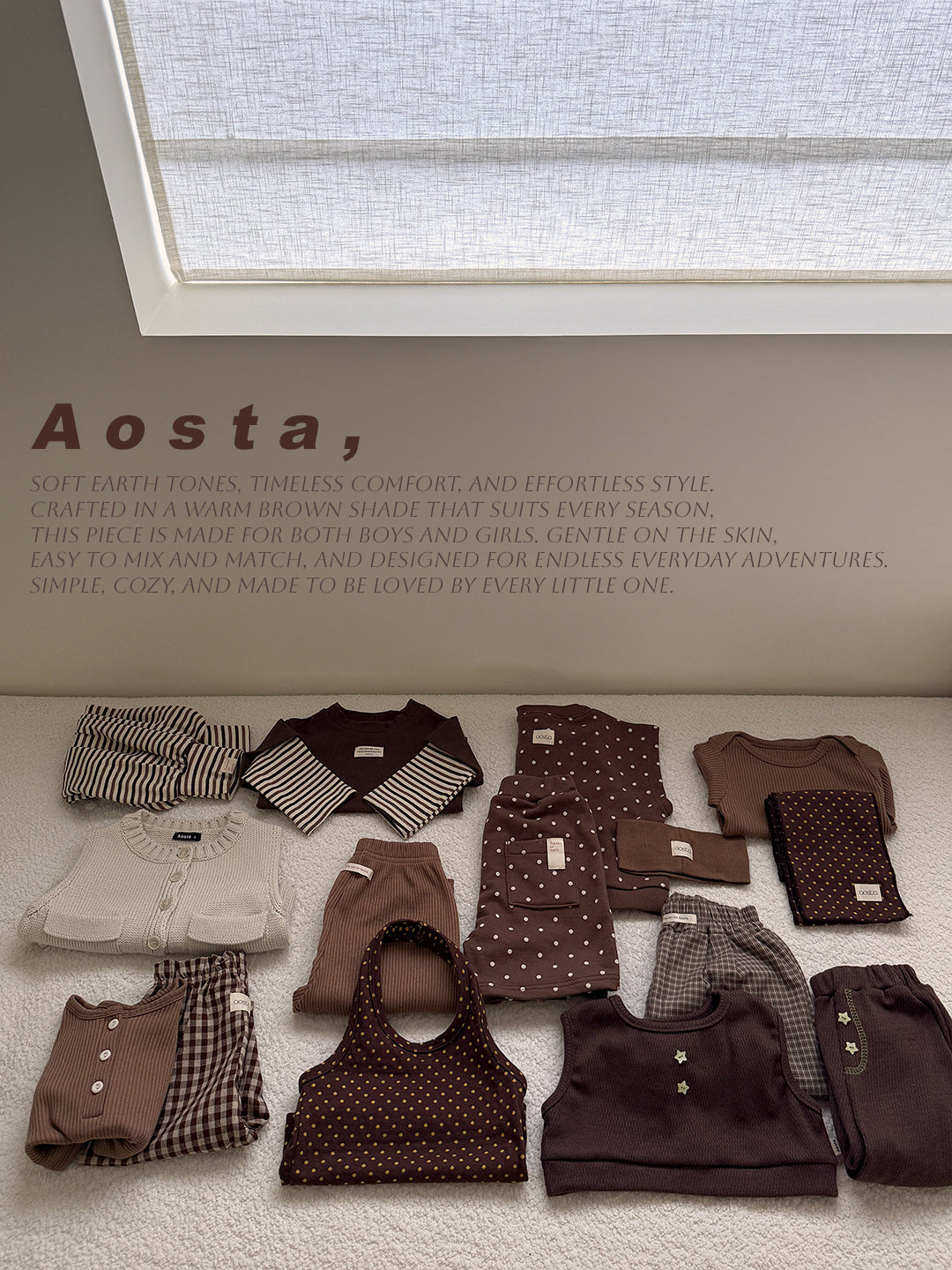 ［Aosta］Choco Chip Muffler