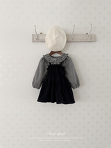 Shirring flare one-piece